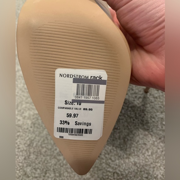 NWT Steve Madden Luiza nude leather pumps women’s size 10 - perfect condition - Picture 9 of 9
